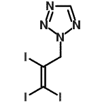 CAS#: 87427-25-6, 2-(2,3,3-Triiodo-2-propen-1-yl)-2H-tetrazole