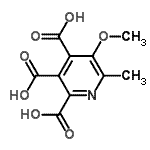 CAS#: 874493-16-0, 5-Methoxy-6-methyl-2,3,4-pyridinetricarboxylic acid