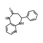 CAS 登录号：87474-42-8， 4-苯基-1,3,4,5-四氢-2H-吡啶并[2,3-b][1,4]二氮杂卓-2-硫酮