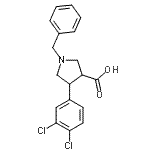 CAS 登录号：874990-78-0， 1-苄基-4-(3,4-二氯苯基)-3-吡咯烷羧酸