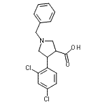 CAS#: 874990-90-6, 1-Benzyl-4-(2,4-dichlorophenyl)-3-pyrrolidinecarboxylic acid