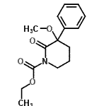 CAS#: 87532-78-3, Ethyl 3-methoxy-2-oxo-3-phenyl-1-piperidinecarboxylate