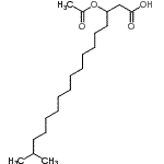 CAS 登录号：87538-90-7， 3-乙酰氧基-16-甲基十七烷酸