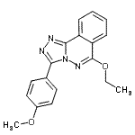 CAS#: 87540-56-5, 6-Ethoxy-3-(4-methoxyphenyl)[1,2,4]triazolo[3,4-a]phthalazine