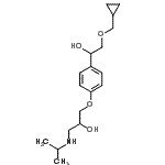 CAS 登录号：87549-35-7， 1-{4-[2-(环丙基甲氧基)-1-羟基乙基]苯氧基}-3-(异丙基氨基)-2-丙醇