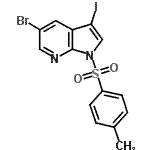 CAS#: 875639-15-9, 5-Bromo-3-iodo-1-[(4-methylphenyl)sulfonyl]-1H-pyrrolo[2,3-b]pyridine