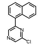 CAS#: 875900-54-2, 2-Chloro-6-(1-naphthyl)pyrazine