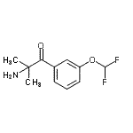 CAS#: 876011-44-8, 2-Amino-1-[3-(difluoromethoxy)phenyl]-2-methyl-1-propanone