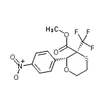 CAS 登录号：876156-58-0， 甲基(2R,3S)-2-(4-硝基苯基)-3-(三氟甲基)-1,4-氧硫杂环已烷-3-羧酸酯