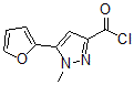 CAS 登录号：876316-47-1， 5-(2-呋喃基)-1-甲基-1H-吡唑-3-甲酰氯