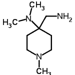 CAS#: 876717-12-3, 4-(Aminomethyl)-N,N,1-trimethyl-4-piperidinamine