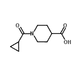 CAS#: 876866-50-1, 1-(Cyclopropylcarbonyl)-4-piperidinecarboxylic acid