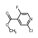 CAS 登录号：876919-10-7， 甲基2-氯-5-氟异烟酸酯