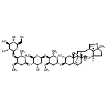 CAS#: 87741-80-8, (2aR,4aS,6aR,10R,11R,12aR,12bS,14bR)-11-Hydroxy-2a,12a-dimethyl-6-oxo-2a,4,4a,6a,7,9,10,11,12,12a,12b,13,14,14b-tetradecahydro-6H-2,3,5-trioxapentaleno[1',6':5,6,7]cyclonona[1,2-a]naphthalen-10-yl bet a-D-glucopyranosyl-(1->4)-2,6-dideoxy-3-O-methyl-alpha-L-ribo-hexopyranosyl-(1->4)-2,6-dideoxy-beta-D-ribo-hexopyranosyl-(1->4)-2,6-dideoxy-3-O-methyl-beta-L-ribo-hexopyranoside
