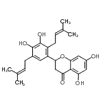 CAS#: 87746-48-3, 2-[3,4-Dihydroxy-2,5-bis(3-methyl-2-buten-1-yl)phenyl]-5,7-dihydroxy-2,3-dihydro-4H-chromen-4-one