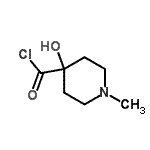 CAS#: 87752-57-6, 4-Hydroxy-1-methyl-4-piperidinecarbonyl chloride