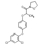 CAS#: 87757-18-4, 2-{4-[(3,5-Dichloro-2-pyridinyl)oxy]phenoxy}-1-(1,2-oxazolidin-2-yl)-1-propanone
