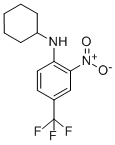 CAS 登录号：87815-78-9， 环己基-(2-硝基-4-三氟甲基-苯基)-胺