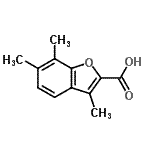 CAS#: 878417-05-1, 3,6,7-Trimethyl-1-benzofuran-2-carboxylic acid