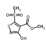 CAS 登录号：878477-24-8， 甲基5-(甲基磺酰基)-3-氧代-2,3-二氢-1,2-噻唑-4-羧酸酯