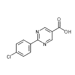 CAS#: 878691-37-3, 2-(4-Chlorophenyl)-5-pyrimidinecarboxylic acid