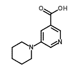 CAS#: 878742-33-7, 5-(1-Piperidinyl)nicotinic acid
