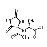 CAS#: 879008-63-6, N-(4-Acetyl-2-oxo-5-thioxo-4-imidazolidinyl)-L-alanine