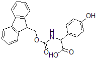 CAS#: 879500-54-6, alpha-[[(9H-Fluoren-9-Ylmethoxy)Carbonyl]Amino]-4-Hydroxy-Benzeneacetic Acid