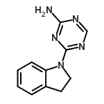 CAS#: 879615-84-6, 4-(2,3-Dihydro-1H-indol-1-yl)-1,3,5-triazin-2-amine