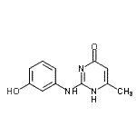 CAS 登录号：879856-94-7， 2-[(3-羟基苯基)氨基]-6-甲基-4(1H)-嘧啶酮