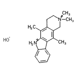 CAS#: 87988-85-0, 2,3,4,6-tetrahydro-2,2,5,11-tetramethyl-1H-Pyrido[4,3-b]carbazolium hydroxide (1:1)