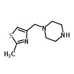CAS#: 880361-73-9, 1-[(2-Methyl-1,3-thiazol-4-yl)methyl]piperazine
