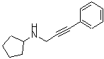 CAS 登录号：880804-47-7， N-(3-苯基-2-丙炔-1-基)环戊烷胺