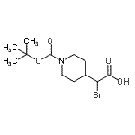 CAS#: 881016-89-3, Bromo(1-{[(2-methyl-2-propanyl)oxy]carbonyl}-4-piperidinyl)acetic acid