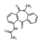CAS#: 88124-26-9, N-(5-Methyl-6,11-dioxo-6,11-dihydro-5H-dibenzo[b,e]azepin-10-yl)acetamide