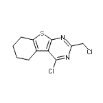 CAS#: 88203-17-2, 4-Chloro-2-(chloromethyl)-5,6,7,8-tetrahydro[1]benzothieno[2,3-d]pyrimidine
