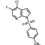 CAS#: 882033-67-2, 4-Chloro-5-fluoro-1-[(4-methylphenyl)sulfonyl]-1H-pyrrolo[2,3-b]pyridine