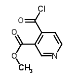 CAS 登录号：88234-88-2， 甲基4-(氯甲酰基)烟酸酯