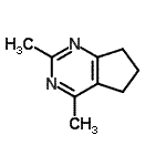 CAS#: 88268-24-0, 2,4-Dimethyl-6,7-dihydro-5H-cyclopenta[d]pyrimidine