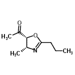 CAS#: 88309-25-5, 1-[(4R,5R)-4-Methyl-2-propyl-4,5-dihydro-1,3-oxazol-5-yl]ethanone