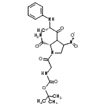 CAS 登录号：88331-08-2， N-{[(2-甲基-2-丙基)氧基]羰基}甘氨酰-3-[(2S)-2-苯胺基丙酰]-4-硝基-L-脯氨酰胺