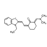 CAS#: 88340-50-5, (2E,6Z)-2-[(Dimethylamino)methylene]-6-[(2E)-2-(3-ethyl-1,3-benzothiazol-2(3H)-ylidene)ethylidene]cyclohexanone