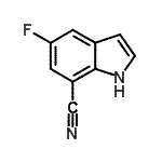 CAS#: 883500-80-9, 5-Fluoro-1H-indole-7-carbonitrile