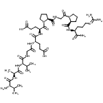 CAS#: 88389-69-9, L-Valyl-L-alanyl-L-valylglycyl-L-alpha-glutamyl-L-alpha-glutamyl-L-prolylglycyl-L-prolyl-N<sup>5</sup>-(diaminomethylene)-L-ornithinamide