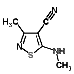 CAS#: 88394-37-0, 3-Methyl-5-(methylamino)-1,2-thiazole-4-carbonitrile