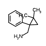 CAS#: 884091-19-4, 1-(2,2-Dimethyl-1-phenylcyclopropyl)methanamine