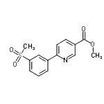 CAS#: 884494-62-6, Methyl 6-[3-(methylsulfonyl)phenyl]nicotinate