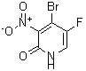 CAS 登录号：884495-02-7， 4-溴-5-氟-3-硝基-2(1H)-吡啶酮