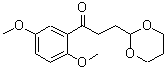 CAS#: 884504-42-1, 1-(2,5-Dimethoxyphenyl)-3-(1,3-dioxan-2-yl)-1-propanone