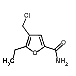 CAS#: 884588-32-3, 4-(Chloromethyl)-5-ethyl-2-furamide